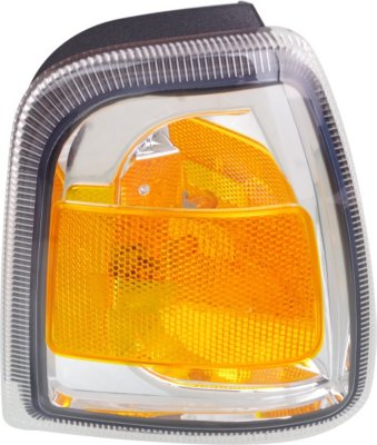 Replacement F104119Q Corner Light - Clear & Amber Lens, Plastic Lens, CAPA Certified, DOT, SAE Compliant, Direct Fit