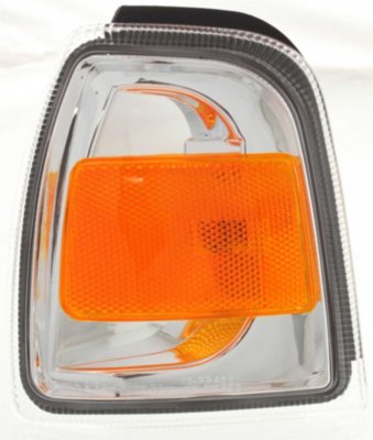 Replacement F104120Q Corner Light - Clear & Amber Lens, Plastic Lens, CAPA Certified, DOT, SAE Compliant, Direct Fit
