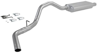 Flowmaster F1317229 Force II Exhaust System - 3 in. Main Piping Diameter, Single, Single Side Exit, Natural, Aluminized Steel