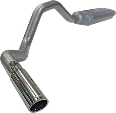 Flowmaster F1317345 Force II Exhaust System - 3 in. Main Piping Diameter, Single, Single Side Exit, Natural, Aluminized Steel