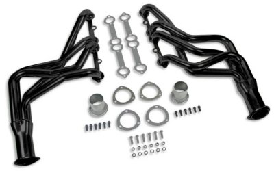 Flowtech F3111100 Long Tube Headers - Painted Black, Steel, 4-1, 49-State Legal - no CA shipments, Direct Fit