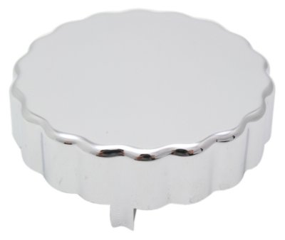Mr Gasket G129776 Power Steering Reservoir Cap - Chrome, Plastic, Universal