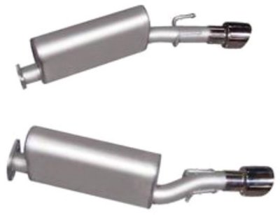 Gibson G27318000 Split rear Exhaust System - 2.5 in. Main Piping Diameter, Dual, In Stock Location, Natural, Aluminized Steel, Direct Fit