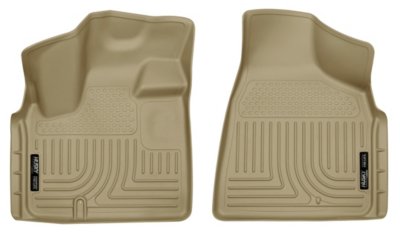 Husky Liners H2118093 Weatherbeater Floor Mats - Tan, Rubberized, Thermoplastic, All-Weather, Molded Floor Liner, Direct Fit