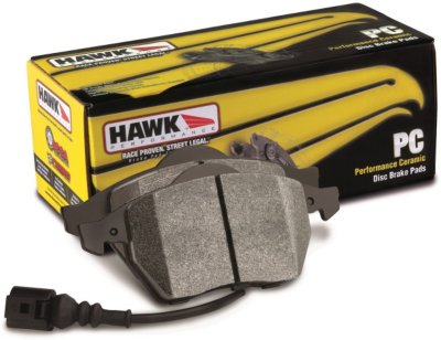 Hawk HFHB183Z660 Performance Ceramic Luxury & Touring Brake Pad Set - Ceramic, Direct Fit