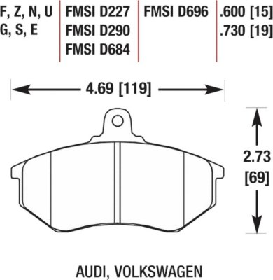 Hawk Brake Pad Set