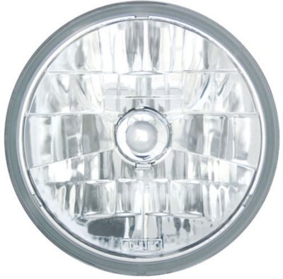 IPCW I11CWC7008 Sealed Beam Conversion Headlight - Clear Lens; Chrome Interior, Composite, DOT, SAE compliant, Direct Fit