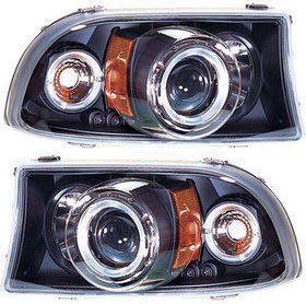 IPCW I11CWS411B2 Projector Halo Headlight - Clear Lens; Black Interior, Composite, DOT, SAE compliant, Direct Fit