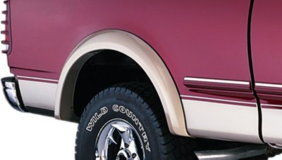 Bushwacker L222003411 Extend-A-Fender Fender Flares - Black, Dura-Flex(R) 2000 ABS, Extended Coverage (No Cutting Required), Direct Fit