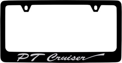License Frame Inc LFRCRJ6S License Plate Frame - Black, Zinc, Direct Fit