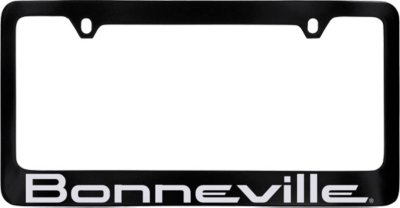 License Frame Inc LFRPOB6 License Plate Frame - Black, Zinc, Direct Fit