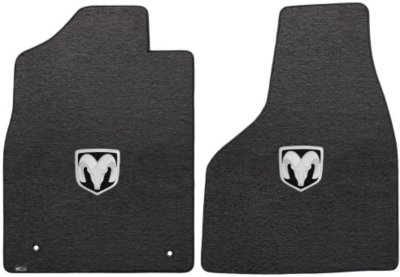 Lloyd Mats LLO620058 Velourtex Floor Mats - Ebony, Nylon, Logo Floor Mats, Flat Floor Mat, Direct Fit
