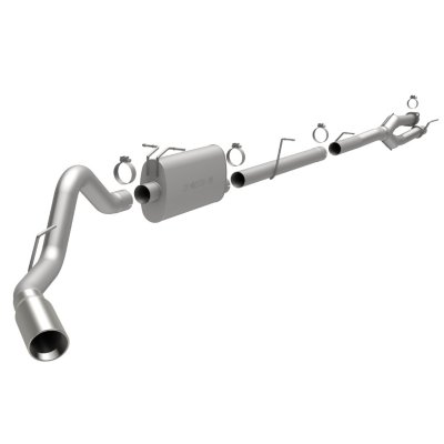 Magnaflow M6615108 Street Exhaust System - 3.5 in. Main Piping Diameter, Single, Rear (Passenger's Side), Natural, Stainless Steel