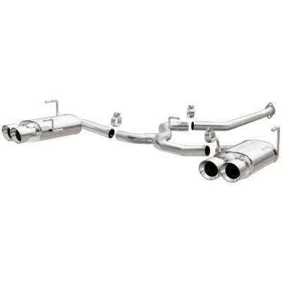 Magnaflow M6615471 Touring Exhaust System - 2.5 in. Main Piping Diameter, Quad, Split Rear, Natural, Stainless Steel