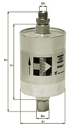 Mahle MAHKL22 Fuel Filter - Direct Fit