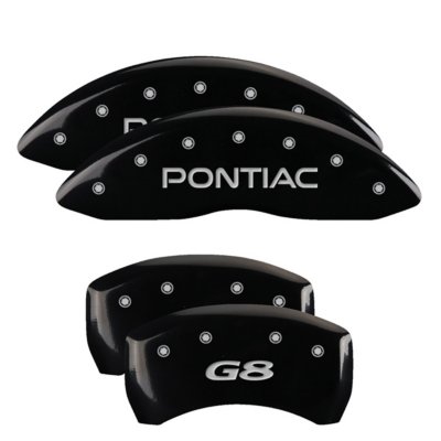 MGP MGP18011SPG8BK Caliper Cover - Black Powdercoat, Aluminum