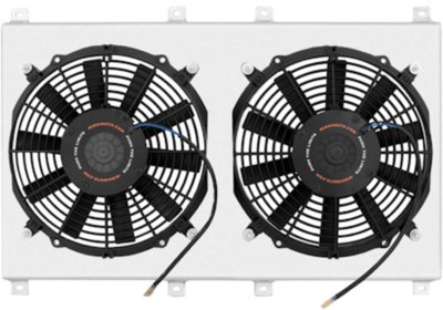 Mishimoto MISMMFSB490 Cooling Fan Assembly - Natural, Dual, Radiator Fan, Direct Fit