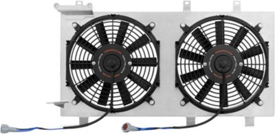 Mishimoto MISMMFSWRX01P Cooling Fan Assembly - Natural, Dual, Radiator Fan, Direct Fit