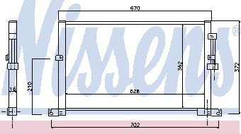Nissens A/C Condenser