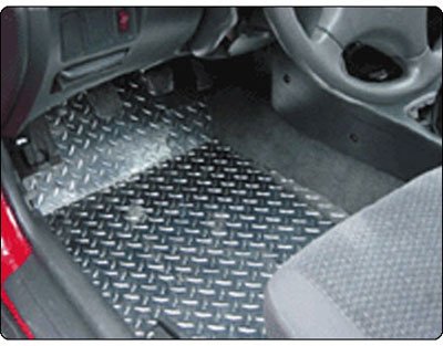 Owens Products OWP39567 LaZer Floor Shields Floor Mats - Polished, Aluminum, All-Weather, Flat Floor Mat, Direct Fit