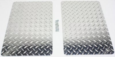Owens Products OWP861218D Mud Flaps - Diamond Plate, Aluminum, Direct Fit