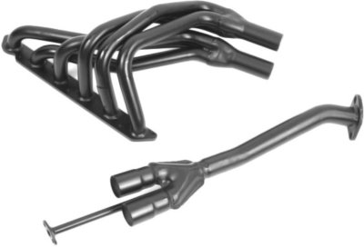 Pacesetter P40701110 Quik-Trip Headers - Painted Black, Mild Steel, 6-2-1, 49-State Legal - no CA shipments, Direct Fit