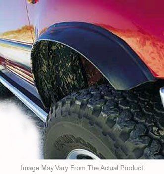 Pacer P6252192 Flexy flare Fender Flares - Black, Rubber, Extended Coverage (No Cutting Required), Universal
