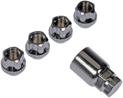 Dorman RB711326 Wheel Lock Set - Chrome, Direct Fit