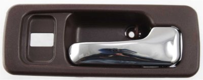 Replacement RBH462103 Door Handle - Brown bezel with chrome lever, Plastic, Interior, Direct Fit