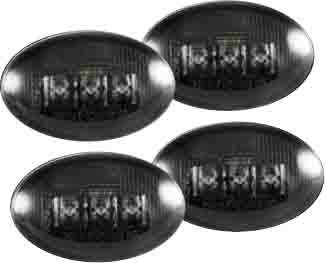 Recon REC264132BK Side Marker - Smoked Lens, DOT, SAE compliant, Direct Fit