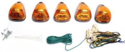 Recon REC264143AM Cab Light - Amber, Plastic, Direct Fit