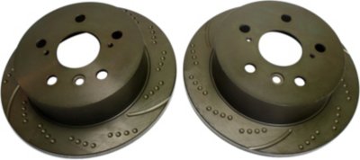 Bolton Premiere REPT271120 Brake Disc - 10.59 in. Diameter, Cast Iron, Dimpled and slotted, Direct Fit