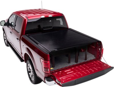 Retrax RTX20235 Powertrax One Tonneau Cover - Powdercoated Black, Retractable, Hard Cover, Direct Fit
