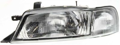 Replacement S100120  Headlight - Clear Lens, Composite, DOT, SAE compliant, Direct Fit