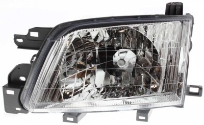 Replacement S100122  Headlight - Clear Lens, Composite, DOT, SAE compliant, Direct Fit