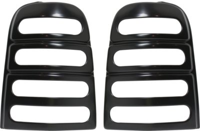 All Sales V161562 Originals Tail Light Cover - Black, Plastic, Slotted, Direct Fit