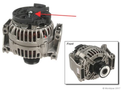 Bosch W0133-1828344 Alternator - Direct Fit, 140