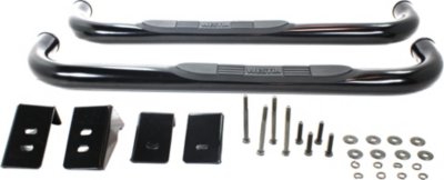 Westin W16230505 E-Series Nerf Bars - Powdercoated Black, Steel, Direct Fit