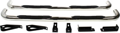 Westin W16231680 E-Series Nerf Bars - Polished, Stainless Steel, Direct Fit