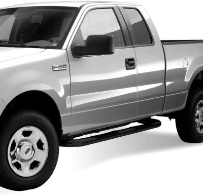 Westin W16232555 E-Series Nerf Bars - Powdercoated Black, Steel, Direct Fit