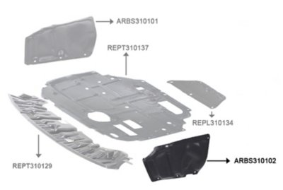 Scion tC Engine Splash Shield | Auto Parts Warehouse
