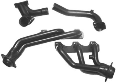 2001 2004 Ford Mustang Headers   Pacesetter   Black, Steel, 3 1, 49 